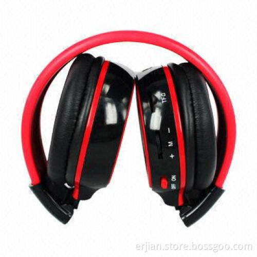 Hi-fi stereo retractable earphones with MP3 player, TF card slot, volume control, OEM services